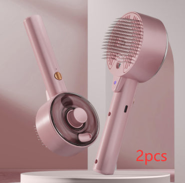 Pet Steam Grooming Self Cleaning Hair Removal Brush Tool