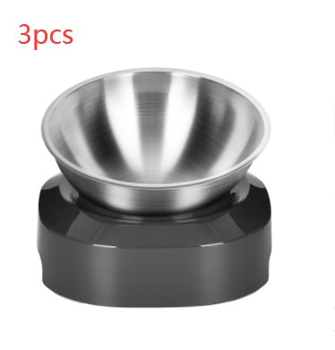 Stainless Steel Double Pet Bowl Night Feeding Stand