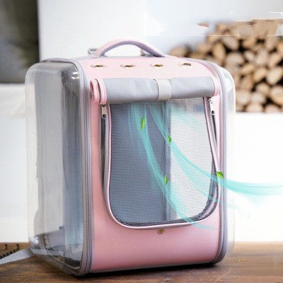 Portable Pet Backpack Outing Carry Bag Lightweight Carrier