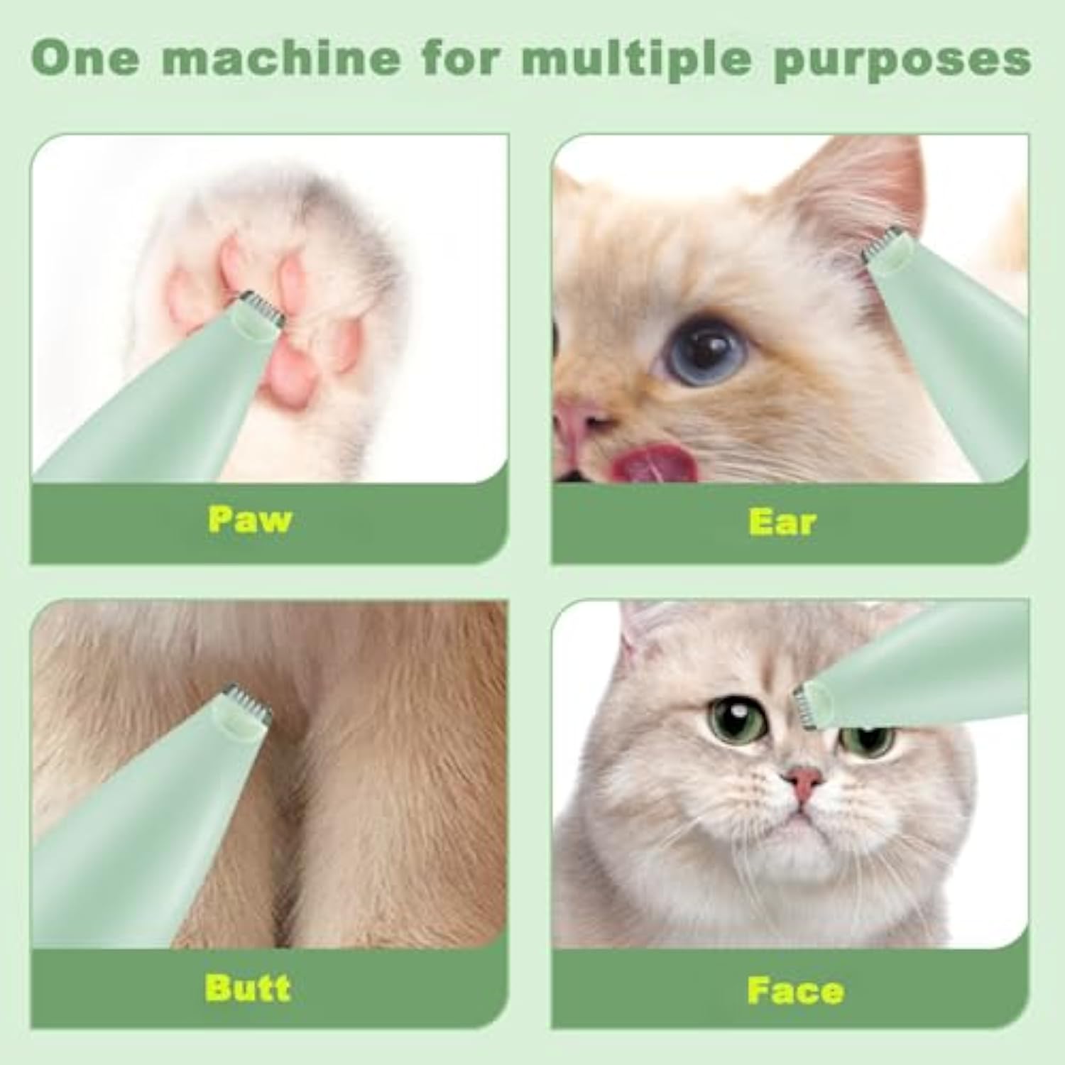 Pet Rechargeable Paw Grooming Trimmer Ergonomic Hair Removal Tool