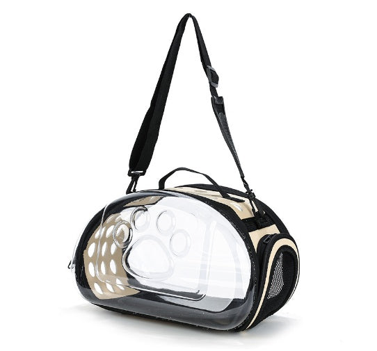 Portable Transparent Pet Backpack School Carrier Bag