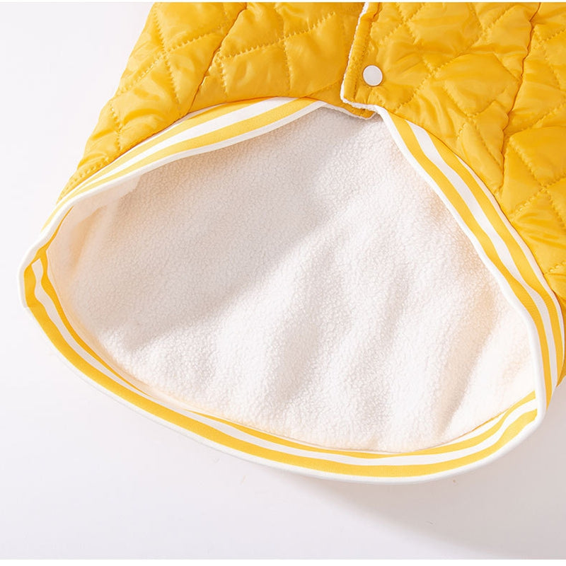 Autumn Winter Quilted Cotton Pet Jacket Warm Vest Clothing