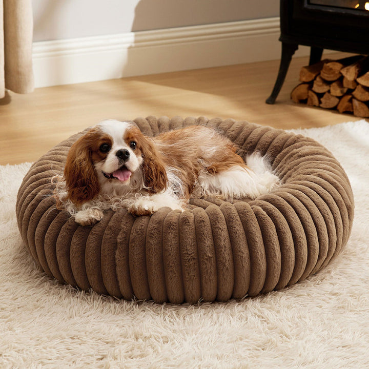 Plush Winter Warm Pet Sleeping Mat Round House Bed