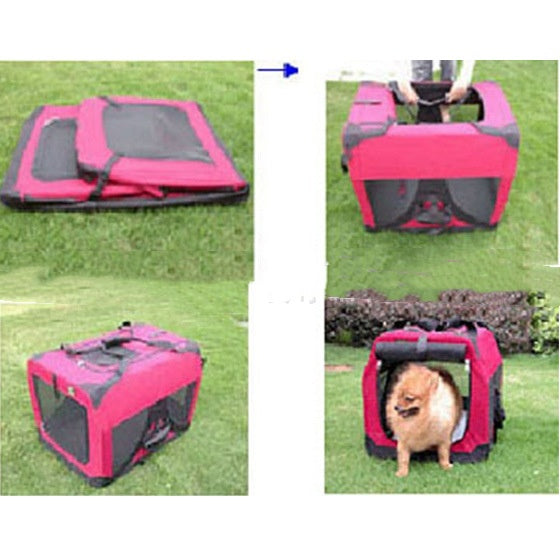 Foldable Outdoor Portable Pet Backpack Cage Bag