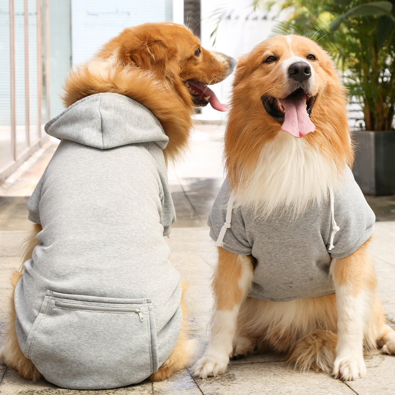 Fashion Zipper Pocket Pet Sweater Apparel