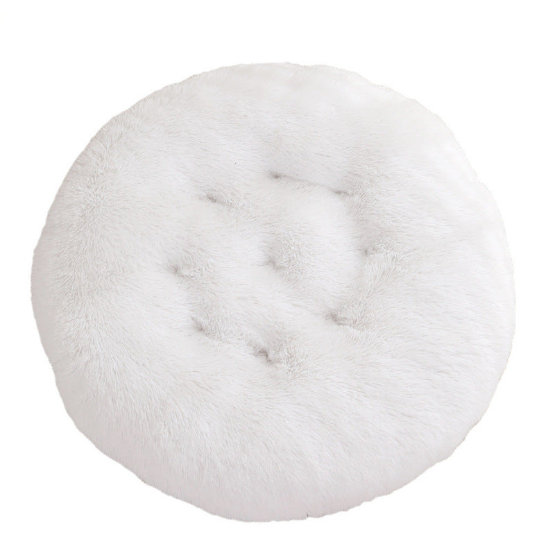 Plush Round Warm Pet Sleeping Mat Bed House Pad