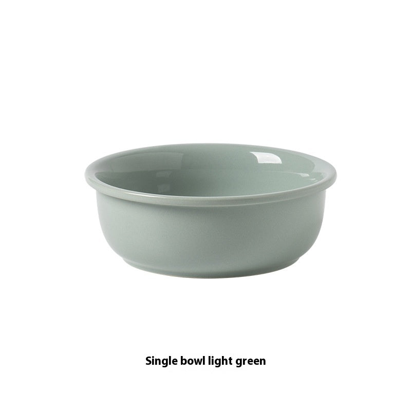 Ceramic Double Pet Feeding Bowl Food And Water Dish