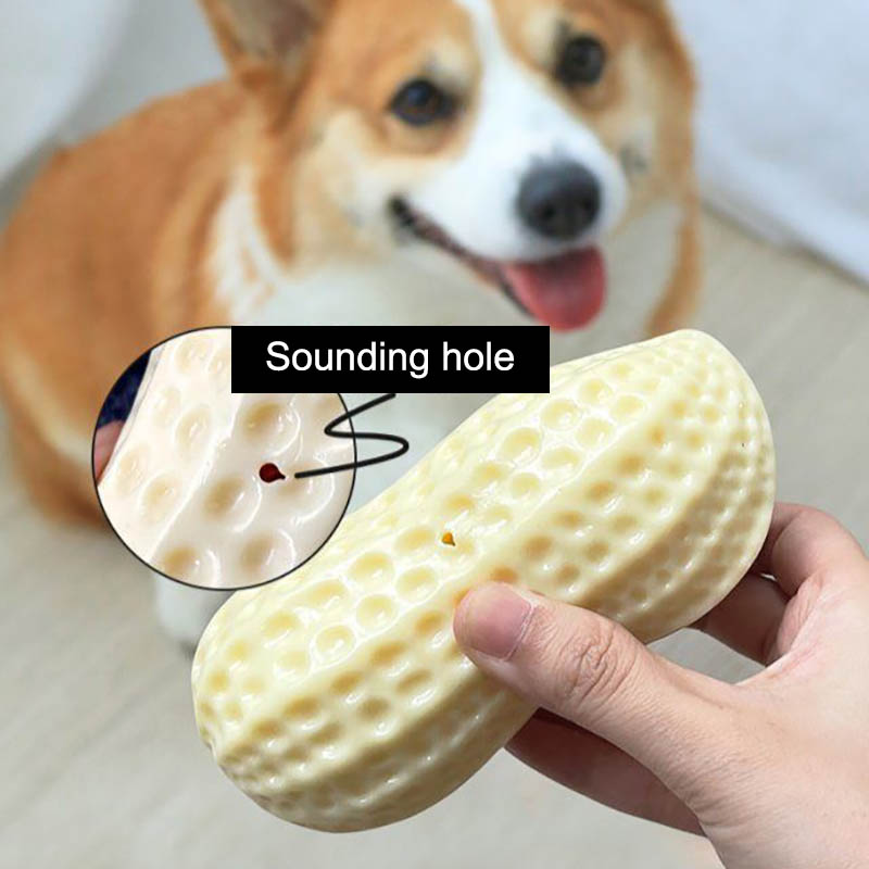 Squeaky Rubber Chew Toy For Small Pets