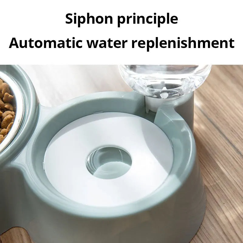Automatic Pet Water Dispenser And Food Feeder Gravity Fountain System