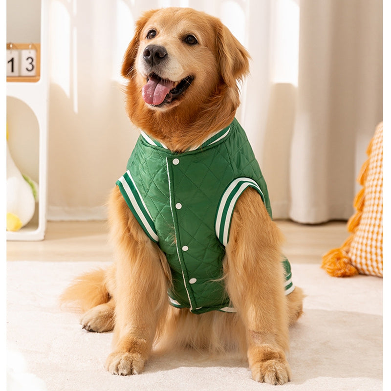 Autumn Winter Quilted Cotton Pet Jacket Warm Vest Clothing