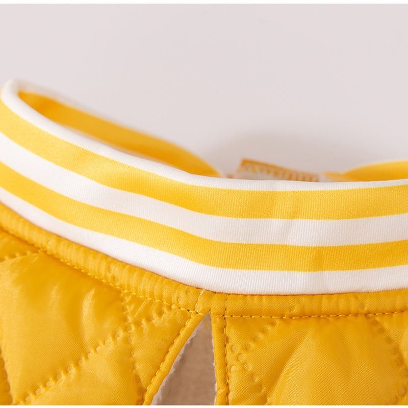 Autumn Winter Quilted Cotton Pet Jacket Warm Vest Clothing