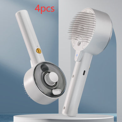 Pet Steam Grooming Self Cleaning Hair Removal Brush Tool