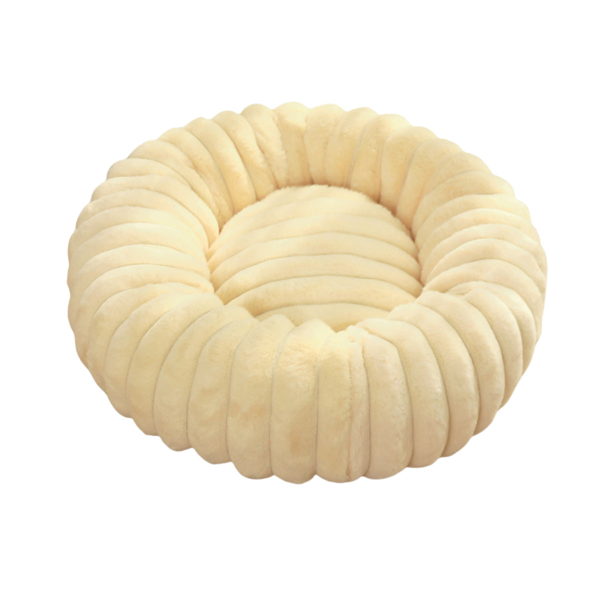 Plush Winter Warm Pet Sleeping Nest Round Bed