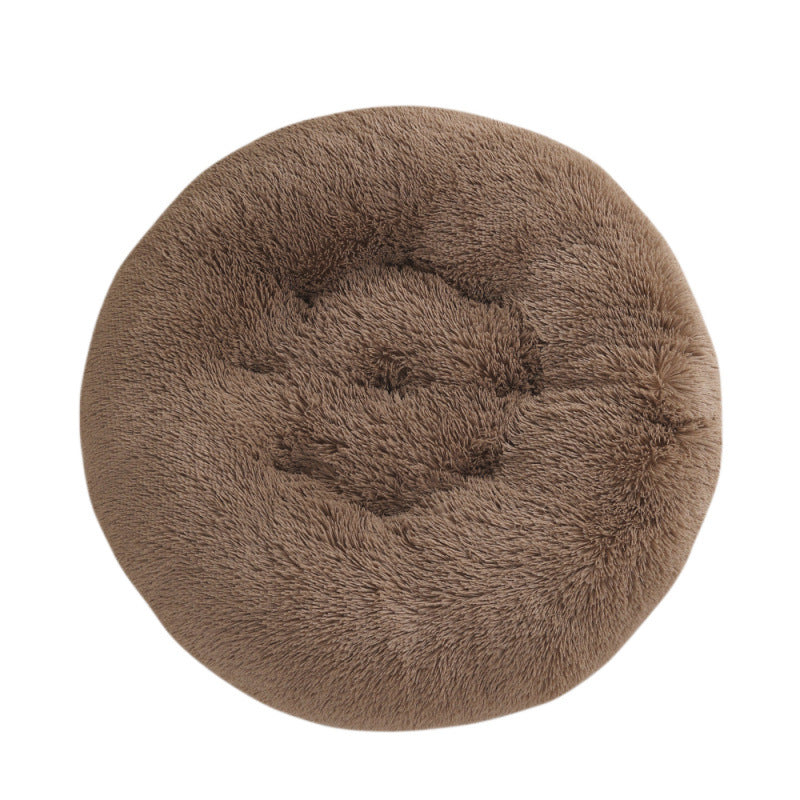 Plush Round Warm Pet Sleeping Mat Bed House Pad