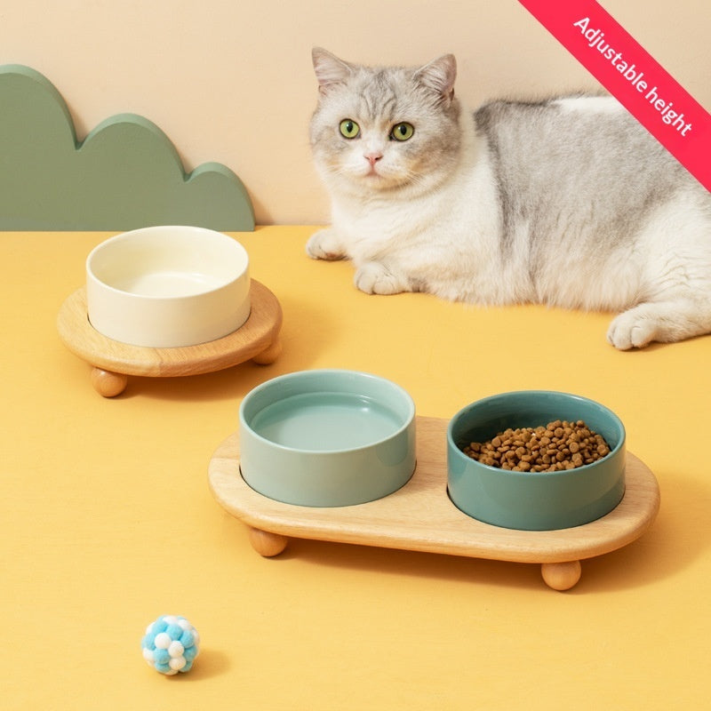 Ceramic Pet Food Bowl Durable Feeding Dish