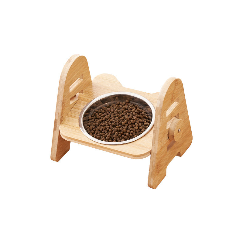 Angled Neck Protection Pet Drinking Bowl Ergonomic Feeding Dish