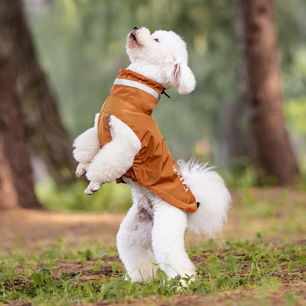 Windproof Reflective Pet Raincoat Outdoor Poncho