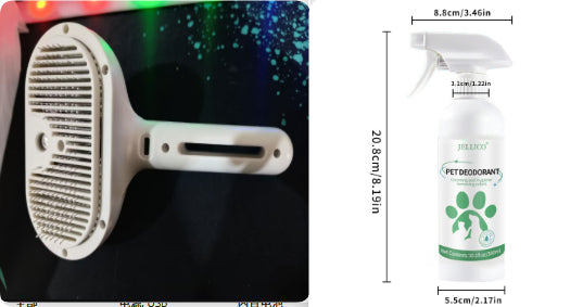 Pet Self Cleaning Grooming Comb Mist Hair Removal Brush