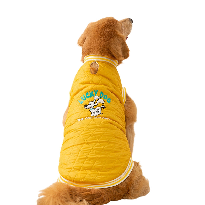 Autumn Winter Quilted Cotton Pet Jacket Warm Vest Clothing