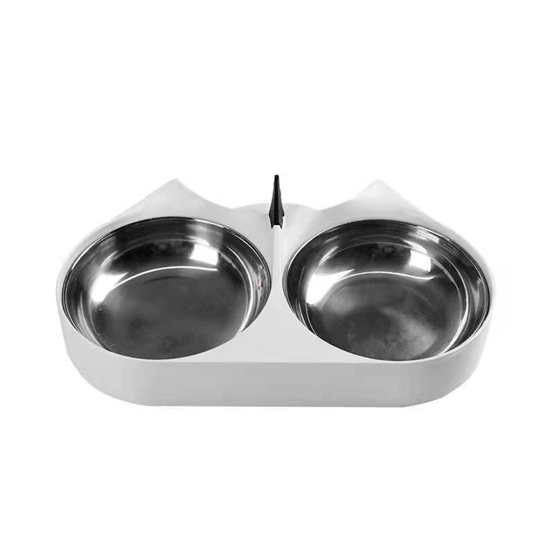 Capsule Automatic Pet Feeder Double Bowl Feeding System