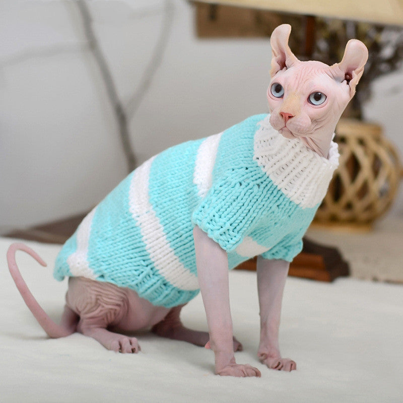Warm Sweater Pet Clothing Hairless Cat Apparel