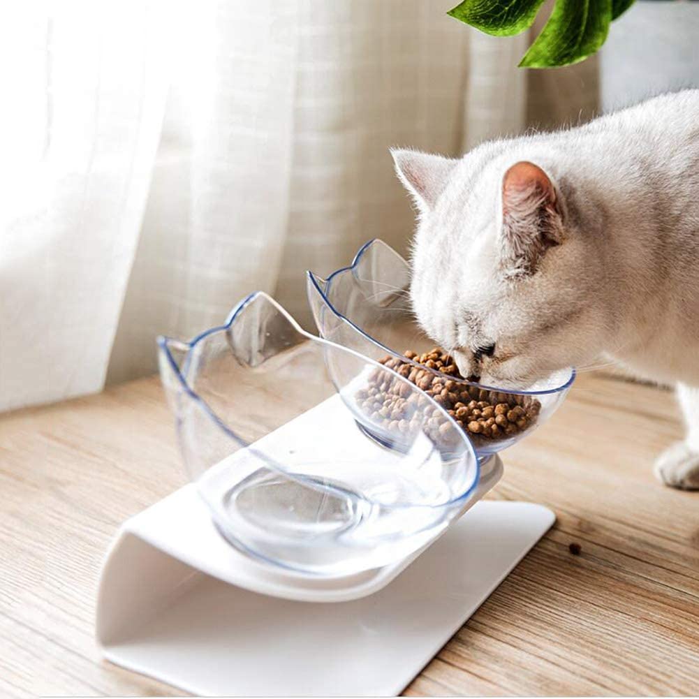 Non Slip Double Raised Pet Feeder Bowl With Stand