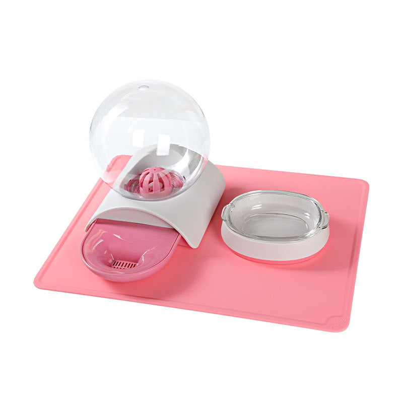 Dual Bowl Automatic Pet Food And Water Dispenser