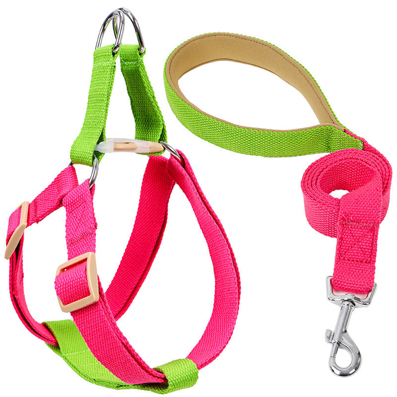Pet Vest Style Drawstring Walking Leash Harness