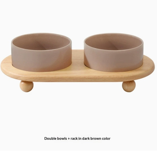 Ceramic Pet Food Bowl Durable Feeding Dish