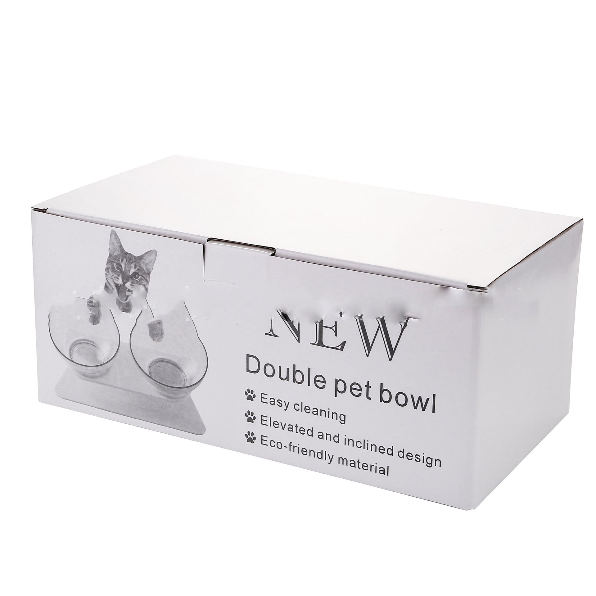 Non Slip Double Raised Pet Feeder Bowl With Stand
