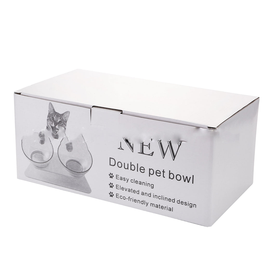 Non Slip Double Raised Pet Feeder Bowl With Stand