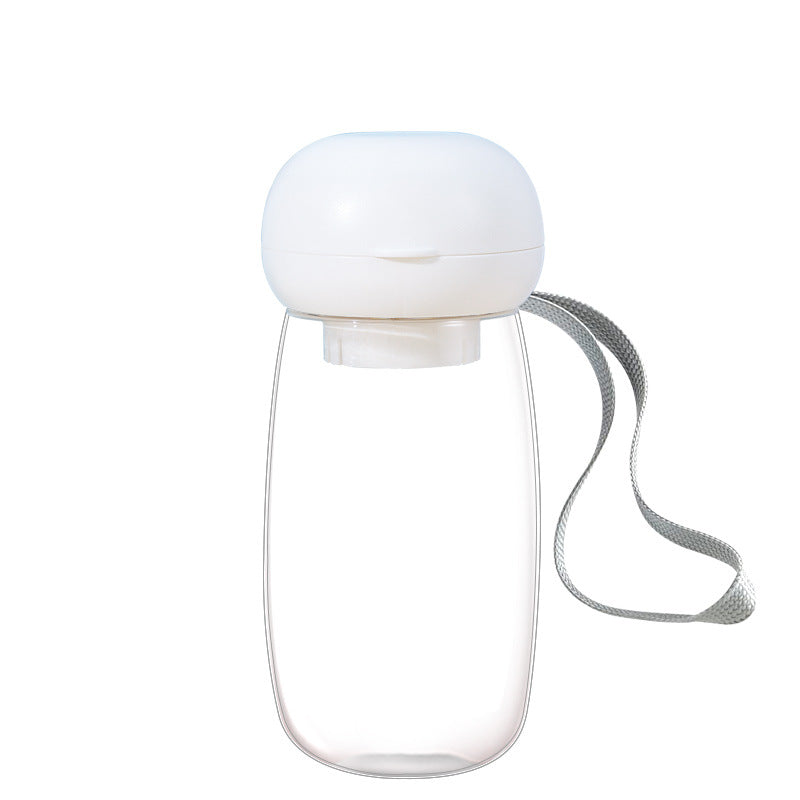 Portable Pet Water Bottle Travel Feeding Cup Lanyard Bowl