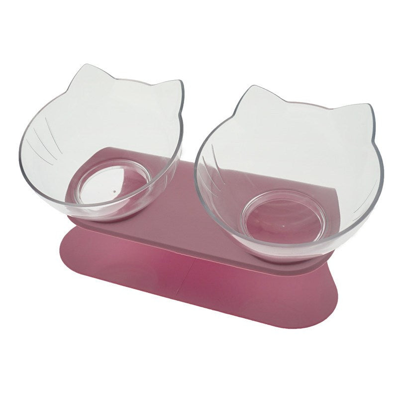 Non Slip Double Raised Pet Feeder Bowl With Stand