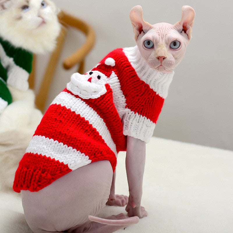 Warm Sweater Pet Clothing Hairless Cat Apparel