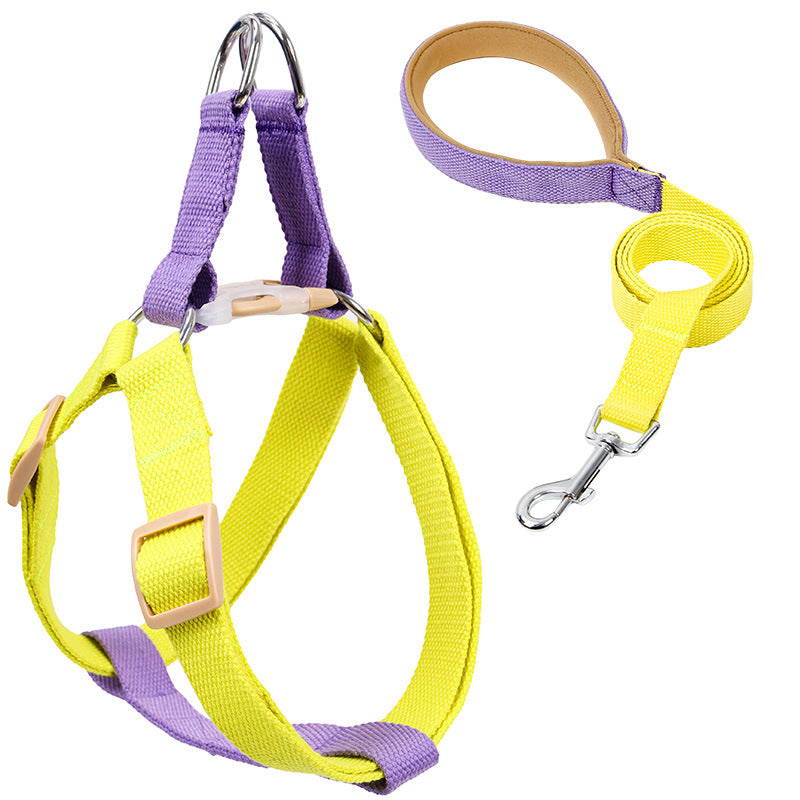 Pet Vest Style Drawstring Walking Leash Harness