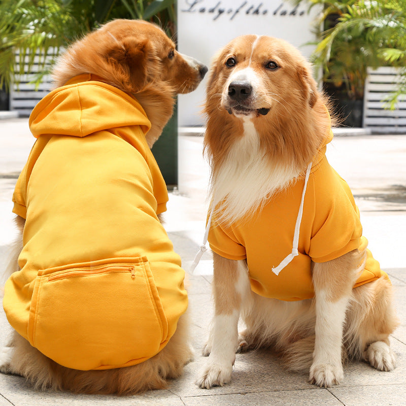 Fashion Zipper Pocket Pet Sweater Apparel