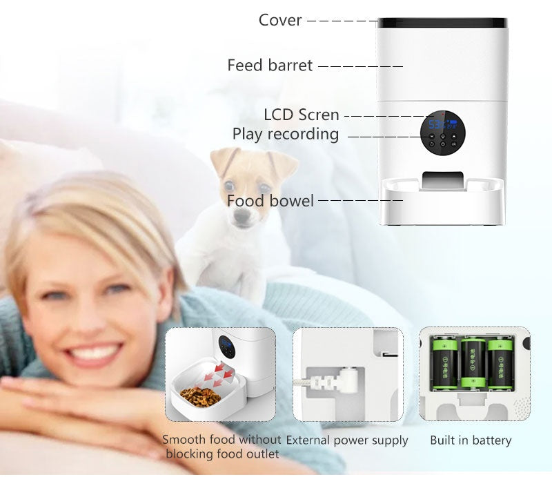 WiFi Automatic Pet Feeder Smart Feeding Machine