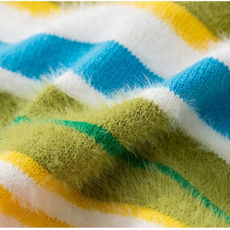 Autumn Winter Striped Sleeveless Pet Sweater Clothing