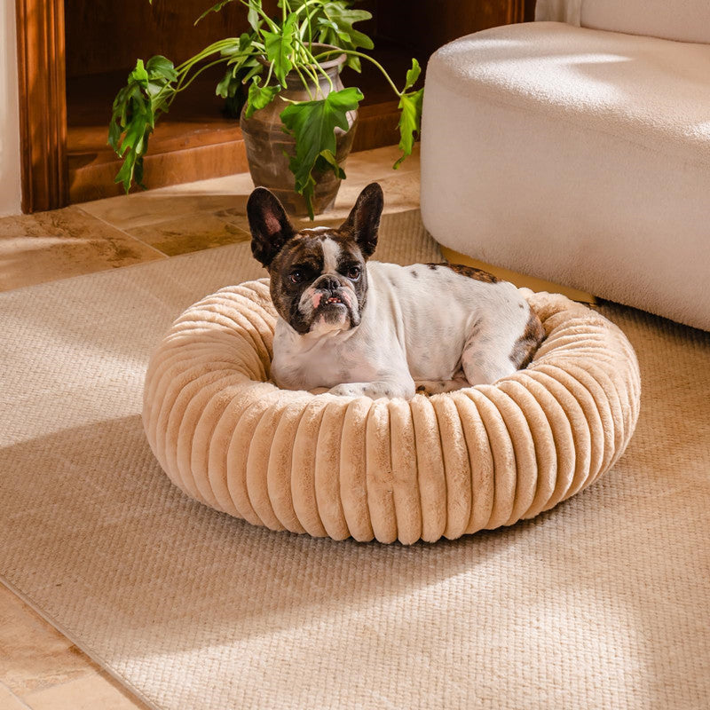 Plush Winter Warm Pet Sleeping Mat Round House Bed