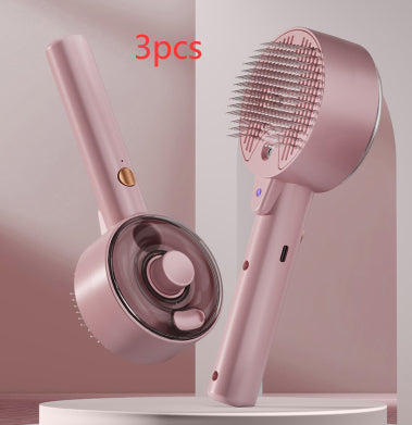 Pet Steam Grooming Self Cleaning Hair Removal Brush Tool