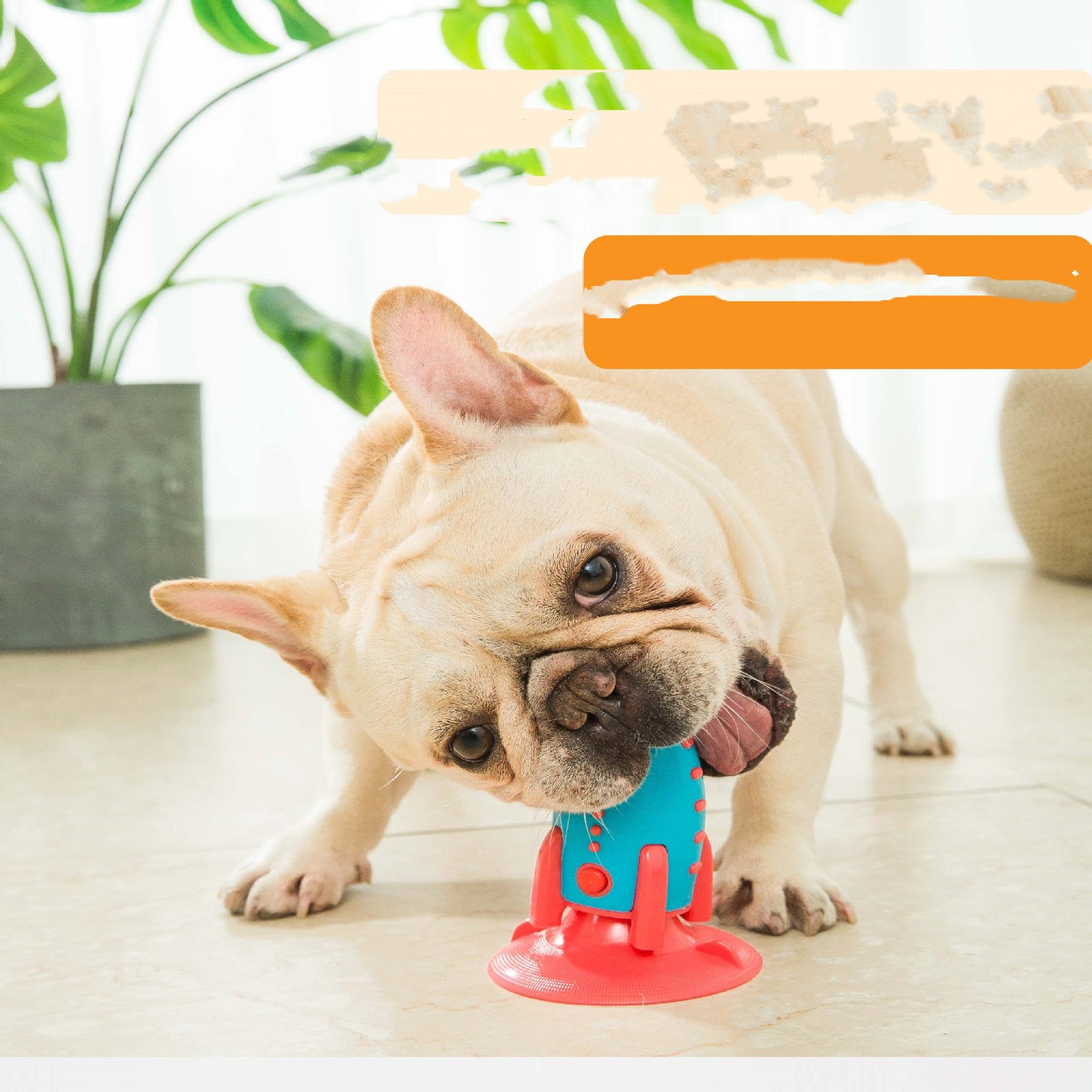 Durable Rocket Treat Dispensing Pet Chew Toy