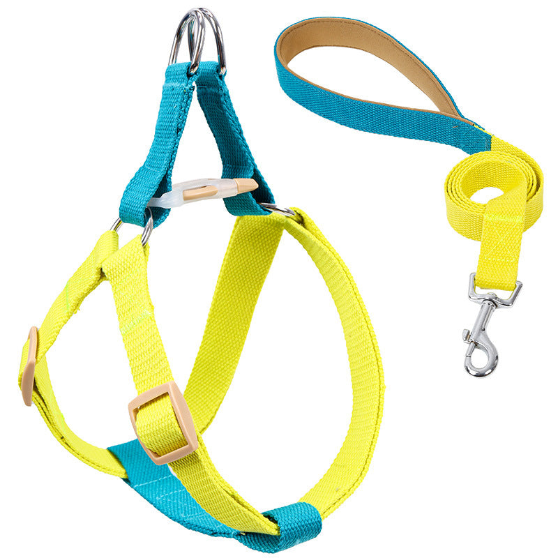 Pet Vest Style Drawstring Walking Leash Harness