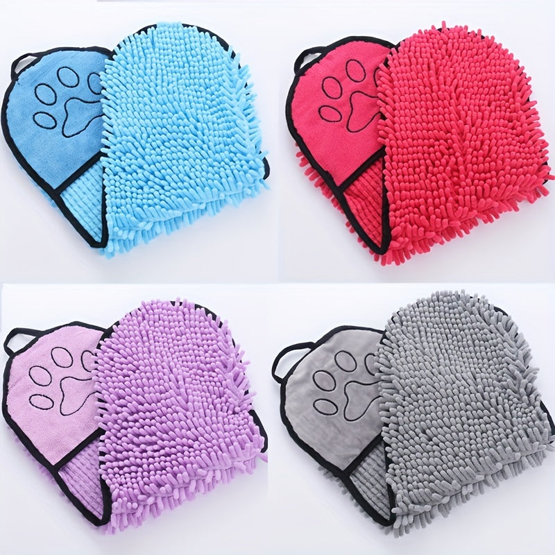 Pet Microfiber Absorbent Quick Dry Bath Towel With Pockets