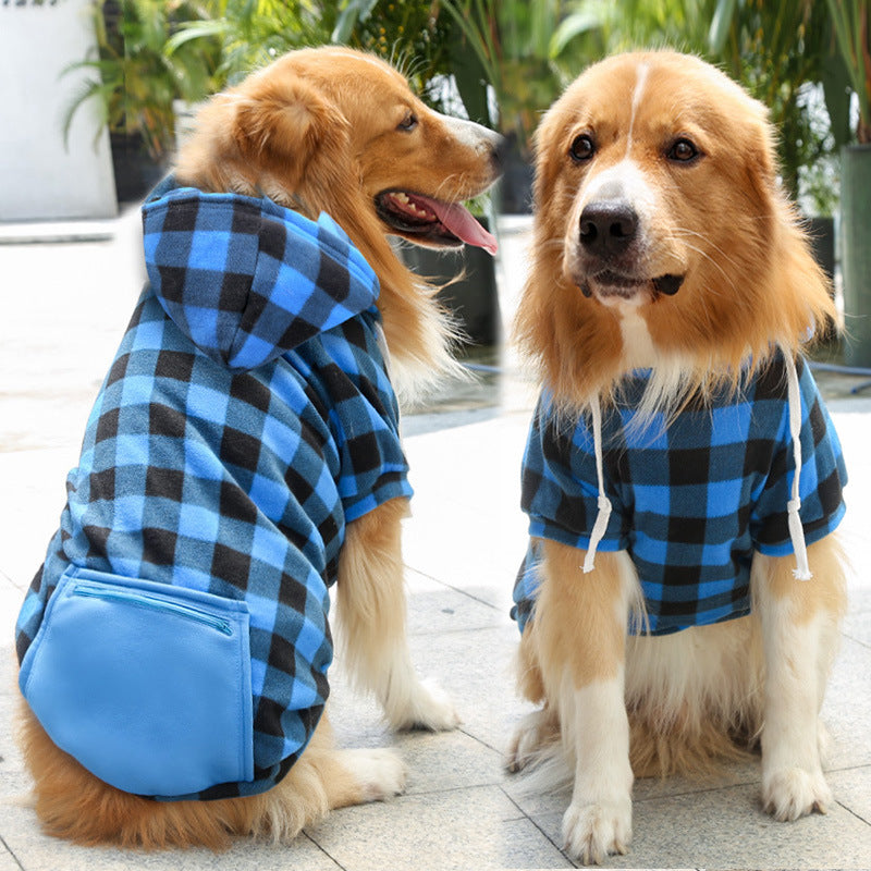 Fashion Zipper Pocket Pet Sweater Apparel