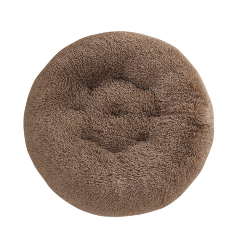Plush Round Warm Pet Sleeping Mat Bed House Pad