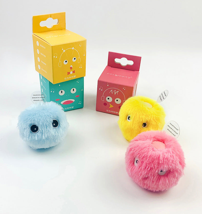Light-Emitting Interactive Pet Teasing Ball Toy