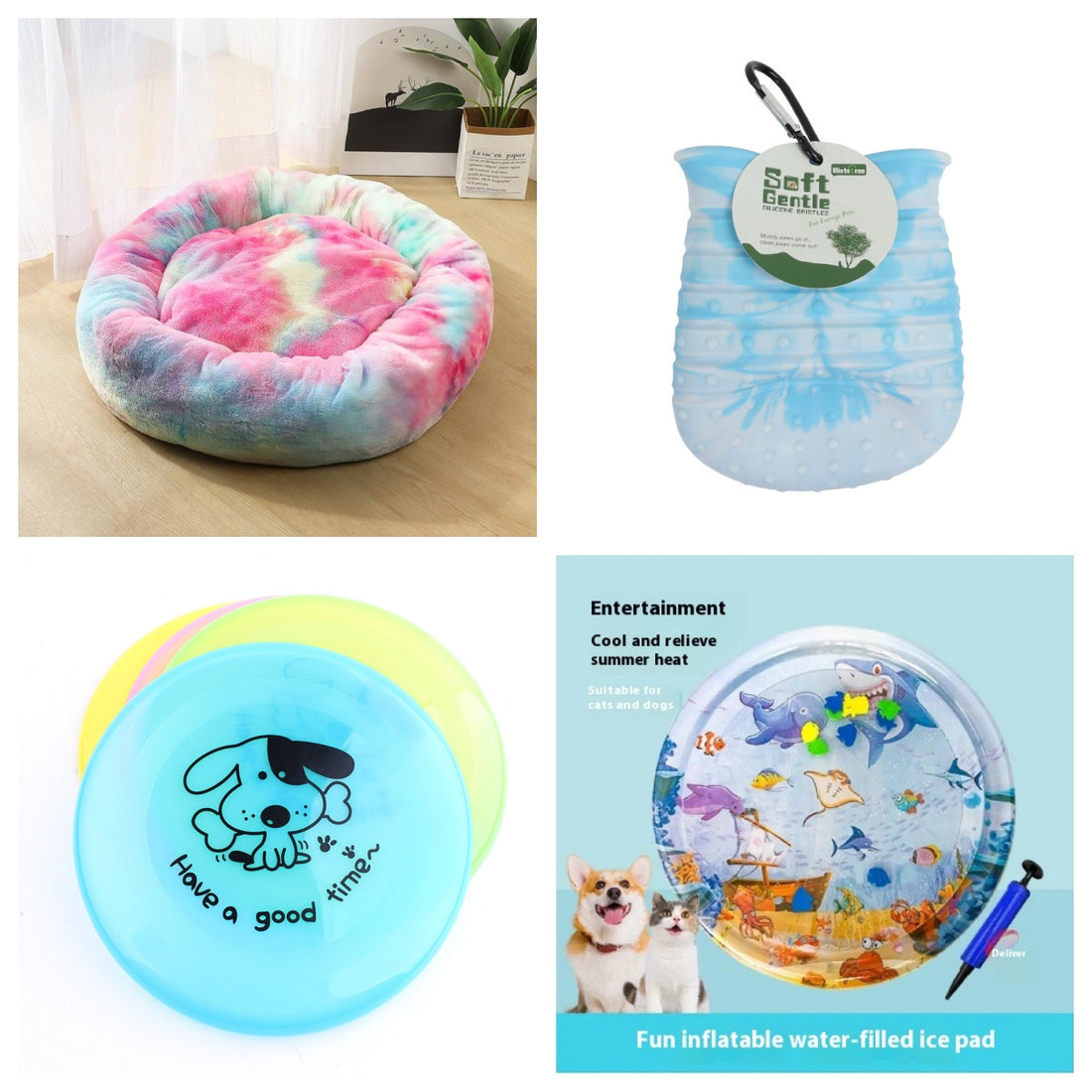 Silicone Flying Disc Interactive Chew Pet Training Toy