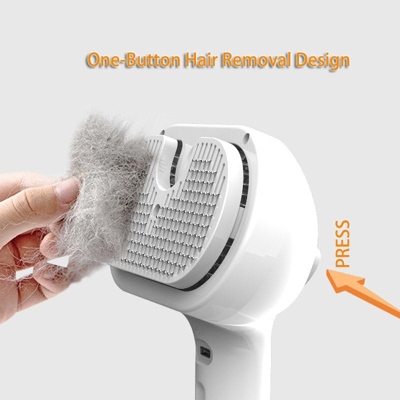 Pet Self Cleaning Grooming Comb Mist Hair Removal Brush