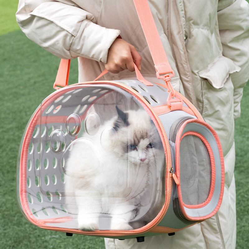 Transparent Space Capsule Pet Backpack Travel Bag