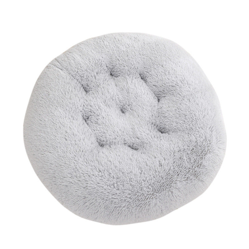 Plush Round Warm Pet Sleeping Mat Bed House Pad
